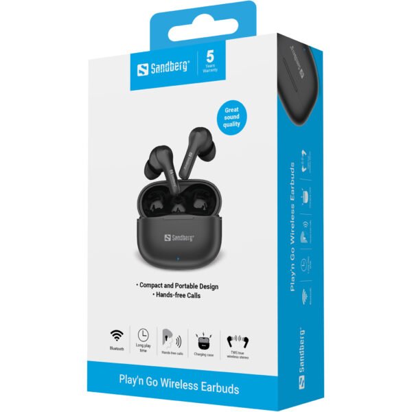 Sandberg Play'n Go Wireless Earbuds - Imagen 2
