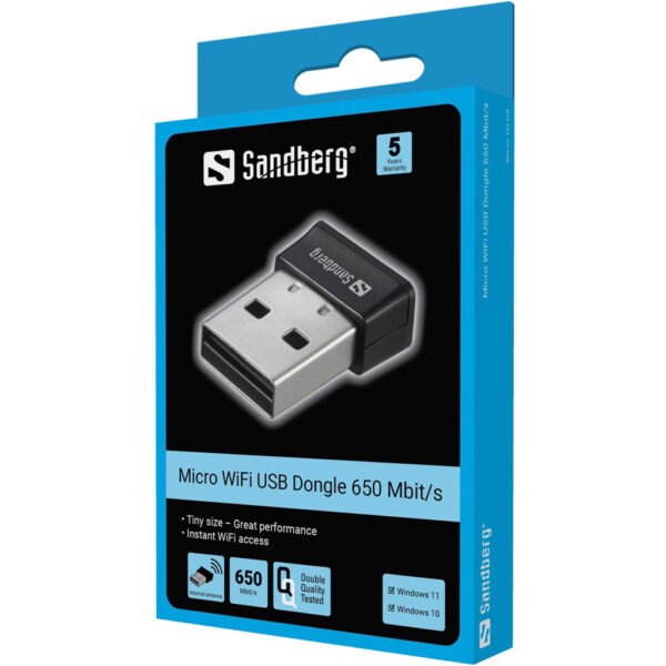 Sandberg Micro Wifi Dongle 650 Mbit/s - Imagen 2