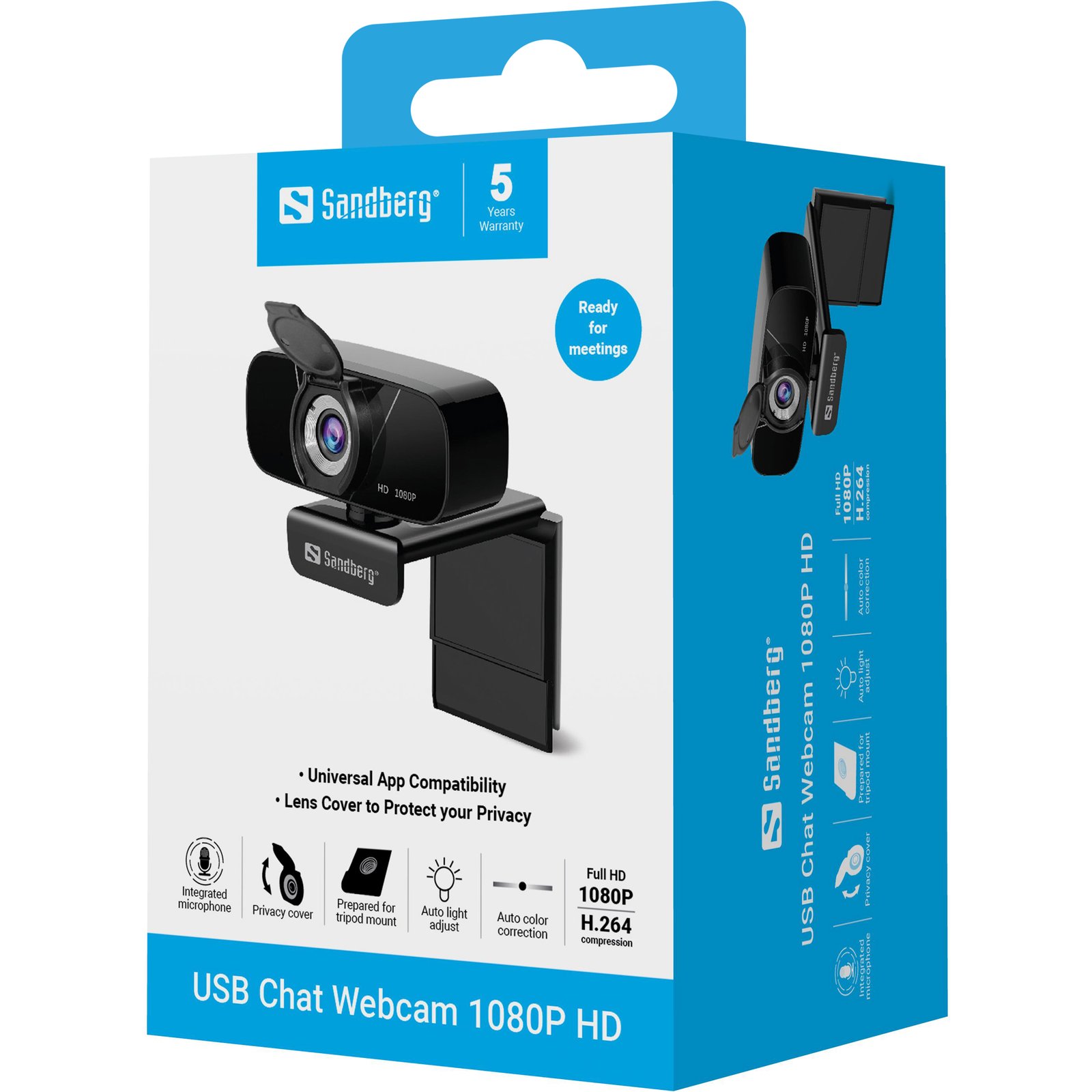Sandberg USB Chat Webcam 1080P HD - Imagen 2