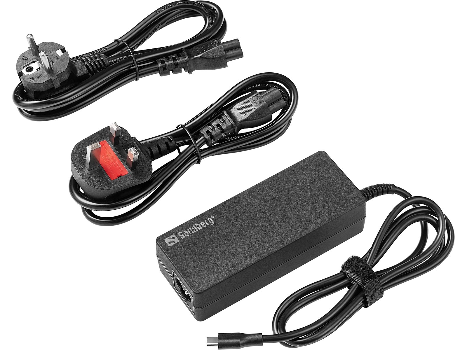 El Sandberg USB-C AC Charger PD100W EU+UK es un cargador USB-C PD potente