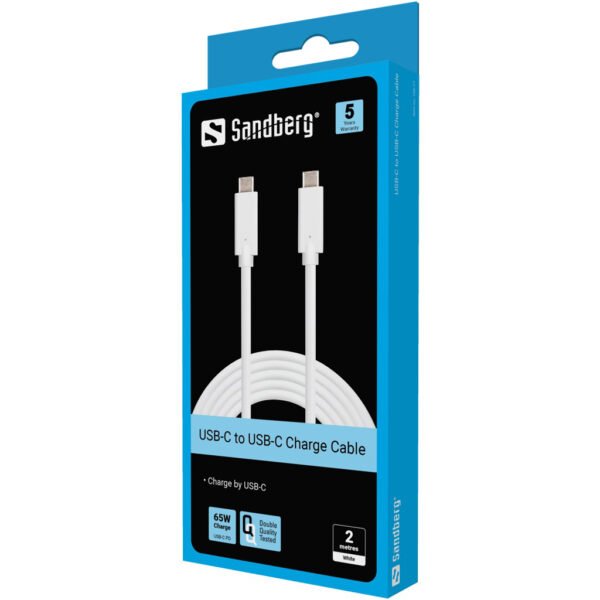 Sandberg USB-C Charge Cable 2M, 65W - Imagen 2