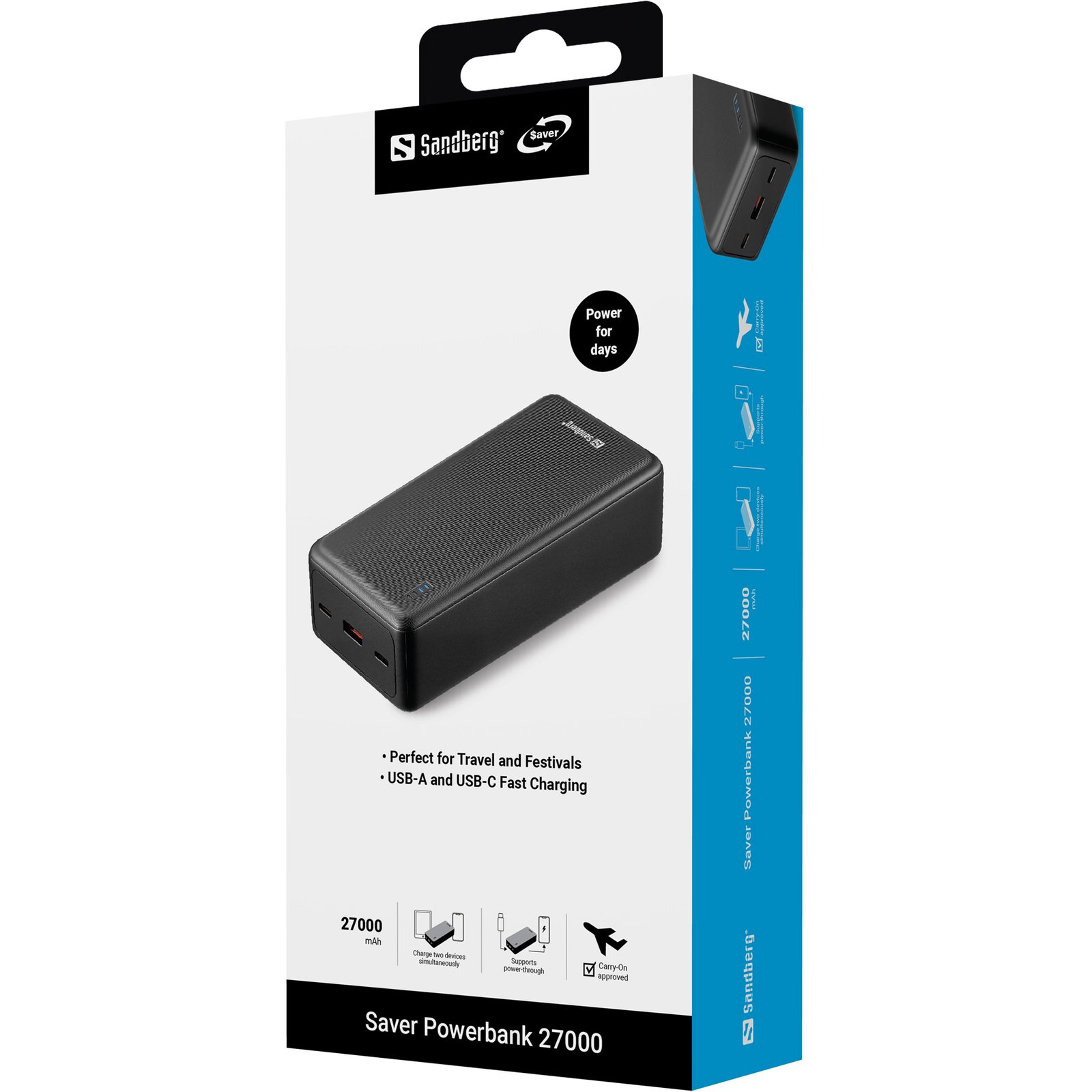Sandberg Saver Powerbank 27000 - Imagen 2