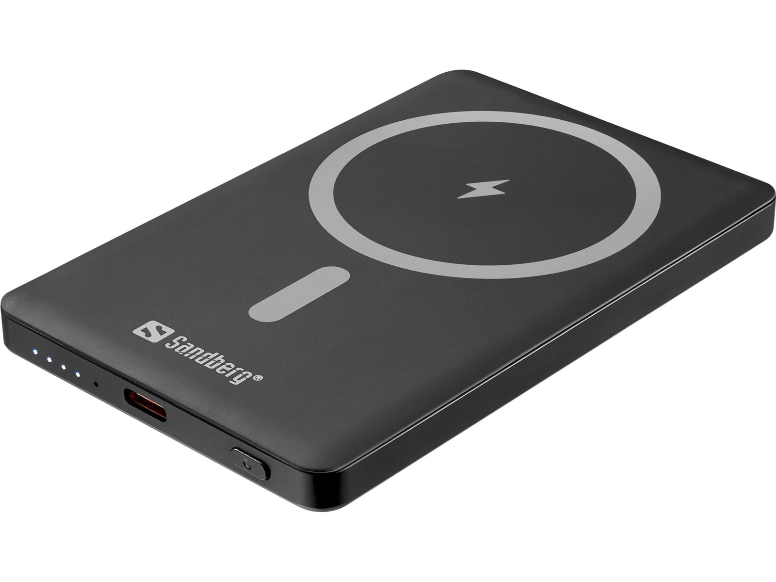 Sandberg Magnet Powerbank 5000 Saver es un powerbank compacto que es fácil de llevar a donde vayas. Con carga inalámbrica magnética de hasta 15W