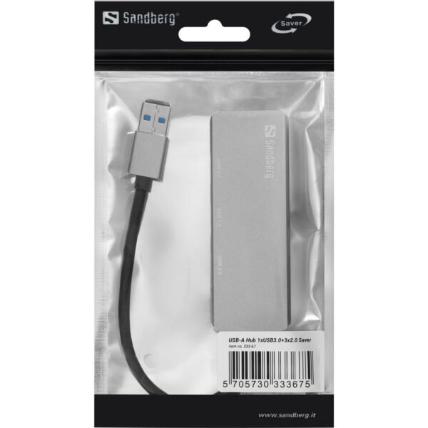 Sandberg USB-A Hub 1xUSB3.0+3x2.0 SAVER - Imagen 2