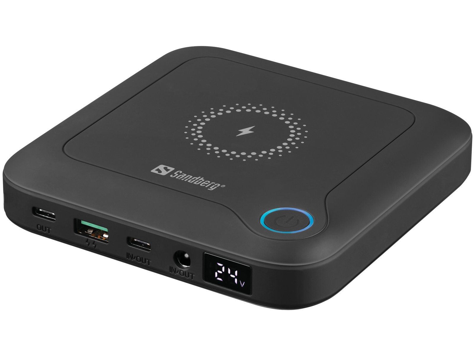 El Sandberg All-in-1 Laptop Powerbank 24000 es tu fuente de energía universal cuando estás fuera