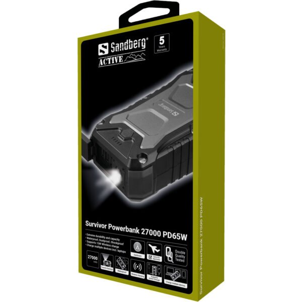 Sandberg Survivor Powerbank 27000 PD65W - Imagen 2