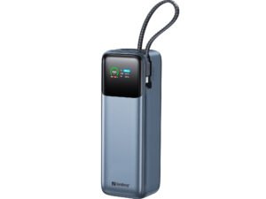 Sandberg All-in1 Powerbank 27000 PD 240W es para aquellos que exigen el máximo rendimiento. Con un cable USB-C incorporado