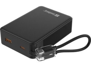 Sandberg Nano Powerbank 20000 PD20W ofrece una capacidad masiva en un diseño sorprendentemente compacto. Con 20000 mAh