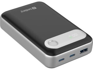 Sandberg Travel Powerbank 20000 PD35W te ofrece una fuente de energía confiable y de alta capacidad para tus dispositivos móviles. Con 20000 mAh
