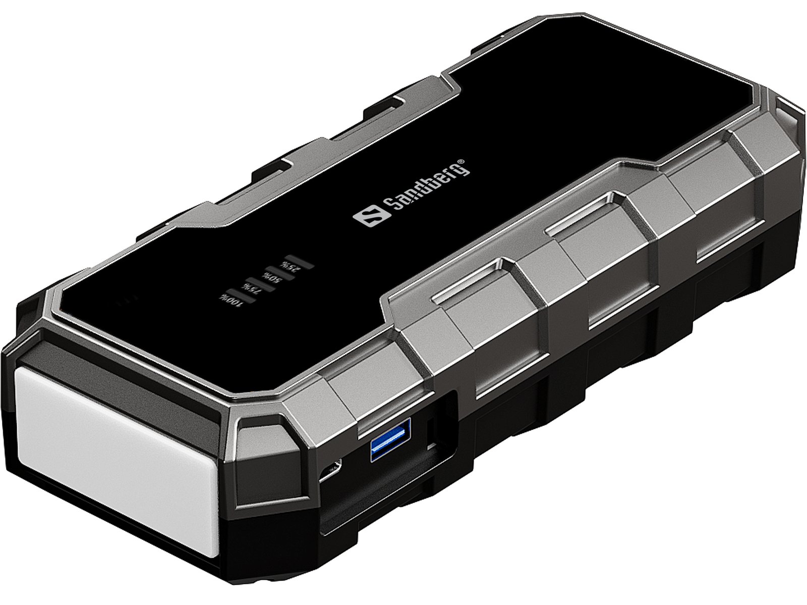 Sandberg Car Jumpstarter Powerbank 7200 es una batería de emergencia compacta y versátil que puede ayudar a arrancar coches