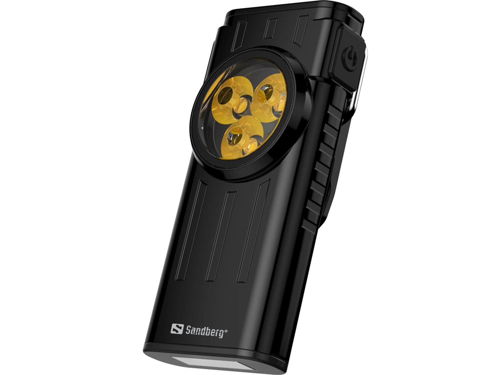 Sandberg 3in1 Nano Worklight Torch es una linterna ultracompacta y versátil que combina una potente luz frontal