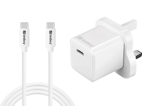 Sandberg USB-C 20W Charger UK+USB-C>C