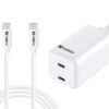 Sandberg AC Charger USB-C PD65W EU 1.5M es un cargador USB-C compacto y eficiente con hasta 65W de potencia