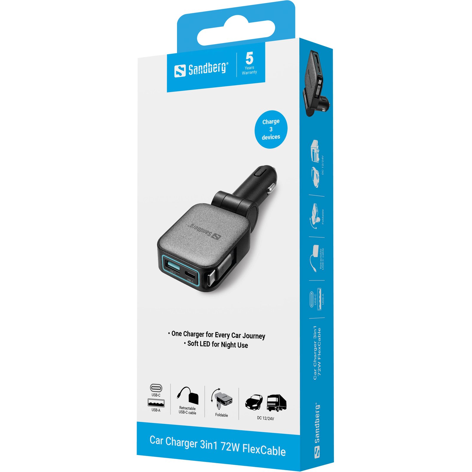 mientras que los puertos USB-C y USB-A adicionales proporcionan una carga flexible para smartphones