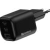 Sandberg USB-C Charger Nano 2C+1A 100W es un cargador GaN compacto con una potencia total de carga de hasta 100 W. Con dos puertos USB-C y un puerto USB-A