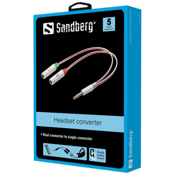 Sandberg Headset converter Dual->Single - Imagen 2