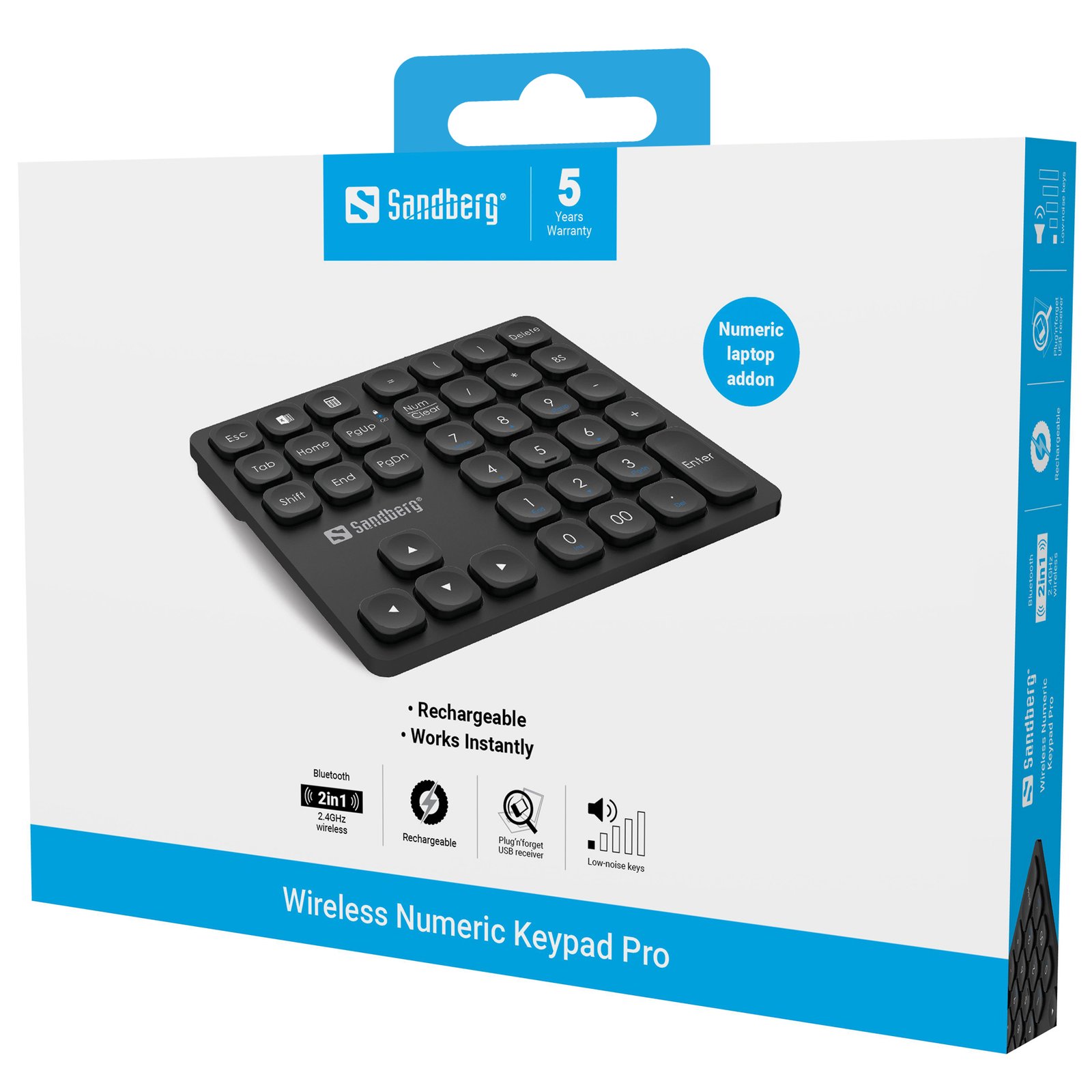 que normalmente carece de un teclado numérico. Además