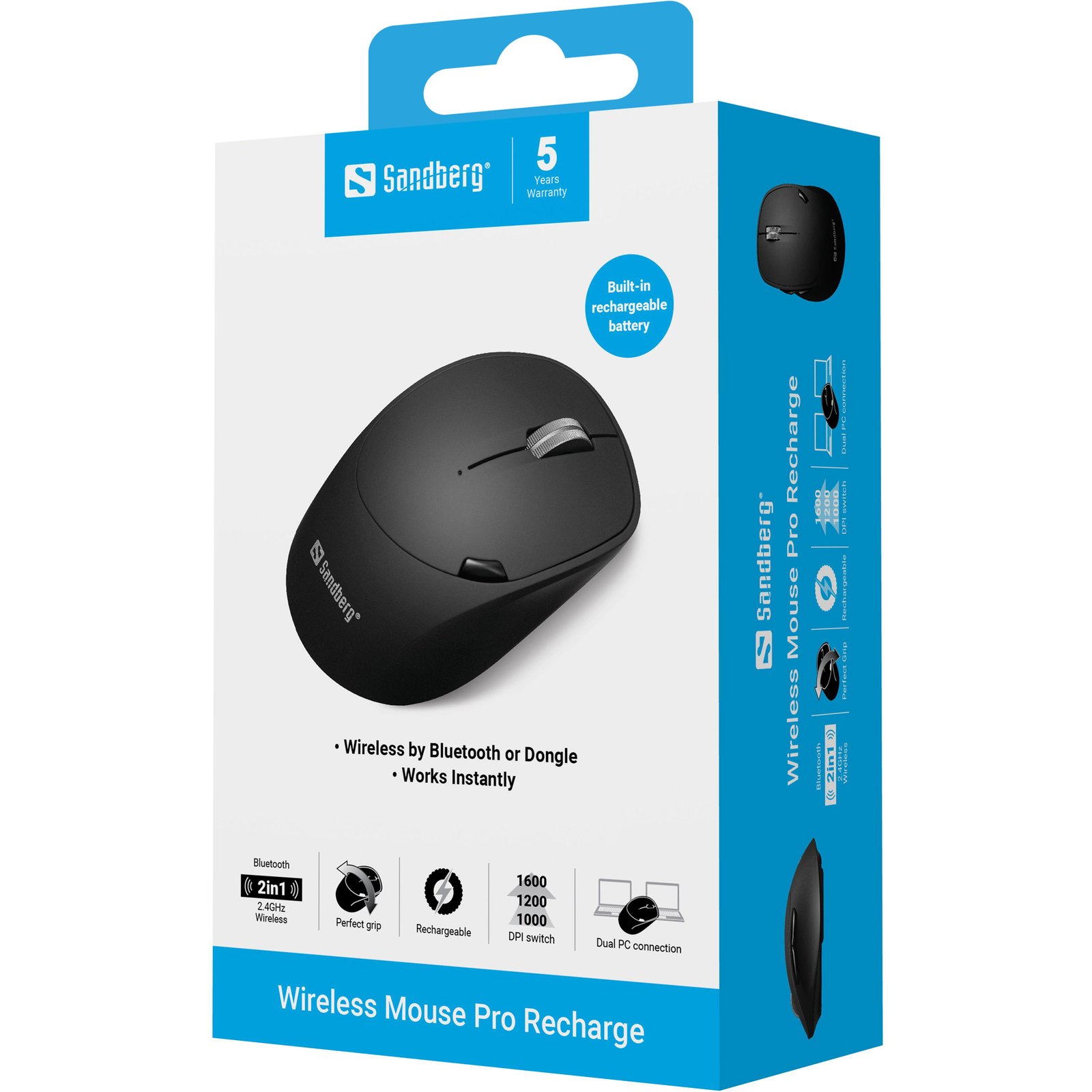 Sandberg Wireless Mouse Pro Recharge - Imagen 2