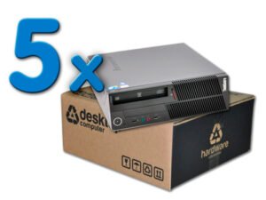 Ordenador Lote Lenovo ThinkCentre M90 Pack 5 reacondicionado | Core i3 530 | 4GB RAM | 160 GB SATA