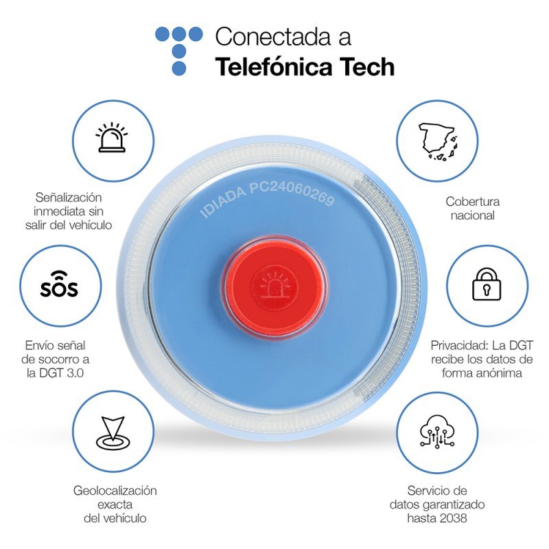 Luz Baliza Conectada (Homologada DGT) COOL Safetytech - Imagen 6