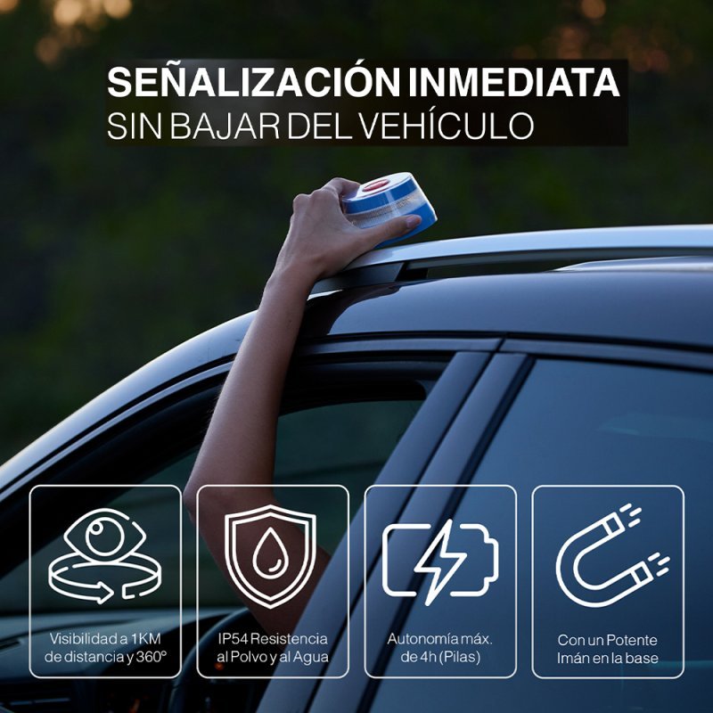 Luz Baliza Conectada (Homologada DGT) COOL Safetytech - Imagen 5