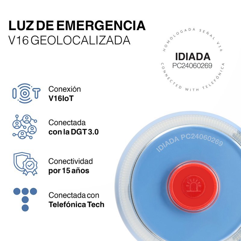 Luz Baliza Conectada (Homologada DGT) COOL Safetytech - Imagen 4