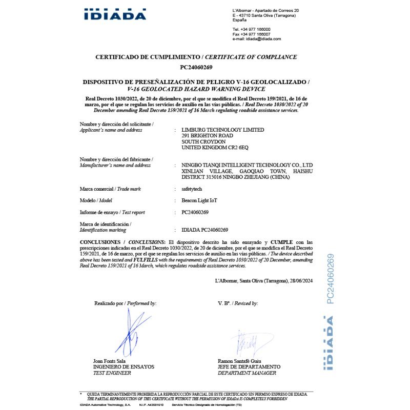 Luz Baliza Conectada (Homologada DGT) COOL Safetytech - Imagen 3